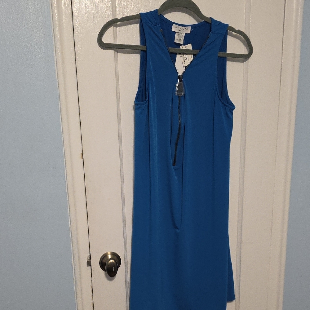 Ariella Blue Sheath Halter Dress for Cocktail